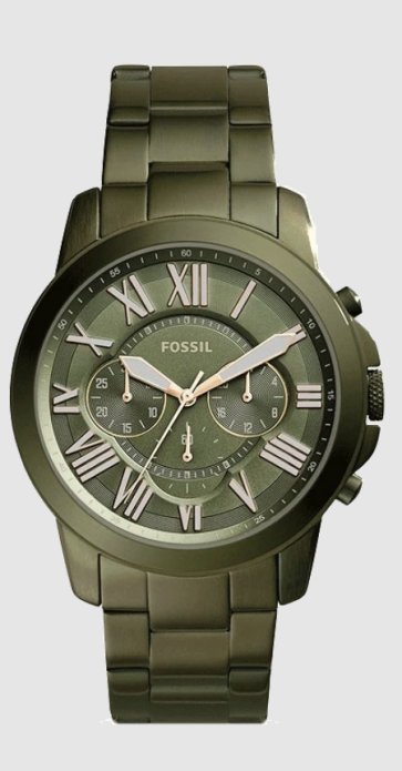 Correa de reloj Fossil FS5375 Acero inoxidable Verde 22mm